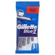 Rasoio Da Uomo Usa E Getta Gillette Blue II 5 Rasoi