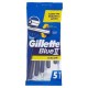 Rasoio Da Uomo Usa E Getta Gillette Blue II Slalom - 5 Rasoi