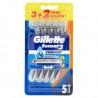 Rasoio Da Uomo Usa E Getta Gillette Sensor3 Comfort - 3 + 2 Rasoi