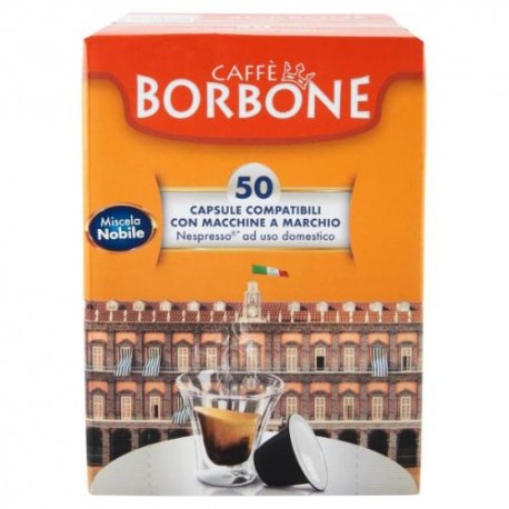50 Capsule Miscela Nobile Caffè Borbone Compatibili Nespresso