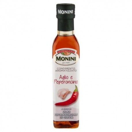 Monini Condimento Aromatizzato Aglio E Peperoncino A Base Di Olio Extravergine Di Oliva 250 Ml