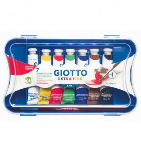 Tempere in Tubetto da 12 ml Giotto conf.7 pezzi