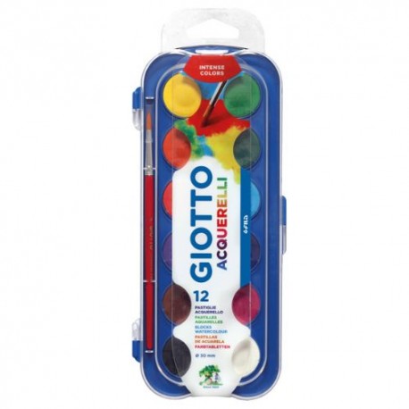 Pastiglie Acquerelli ø30mm Giotto Astuccio da 12 pastiglie