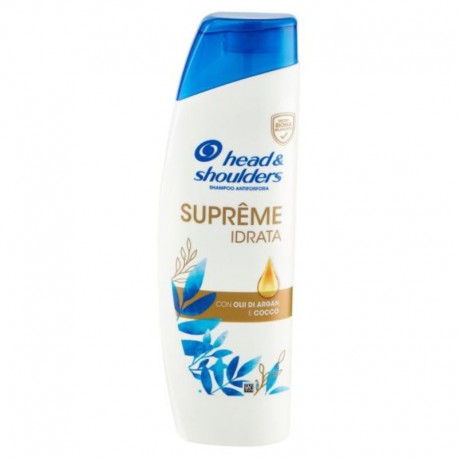 Head & Shoulders Supreme Idrata Shampoo Antiforfora Con Olio Di Argan 225 Ml