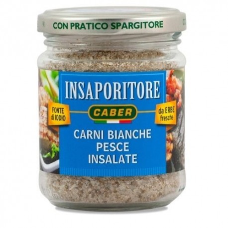Caber Azzurro insaporitore per carni bianche e pesce vaso vetro 160 g