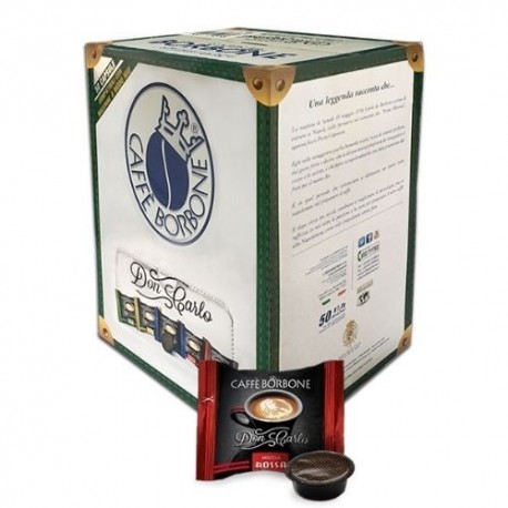 50 capsule Caffè Borbone Don Carlo miscela Rossa A Modo Mio