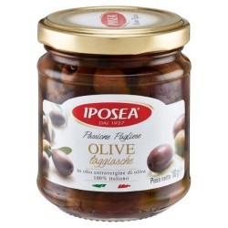 IPOSEA OLIVE TAGGIASCHE IN OLIO EXTRAVERGINE DI OLIVA 100% ITALIANO