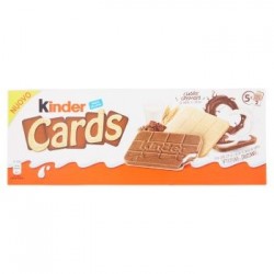 Kinder Cards 10 Biscotti a cialda con latte e cioccolato 180 gr