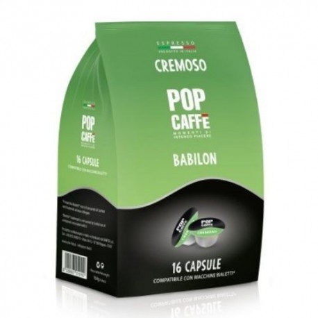 16 Capsule Cremoso Pop Caffe compatibili Bialetti