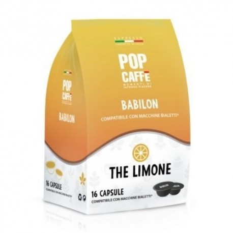 16 Capsule The al limone Pop Caffe compatibili Bialetti