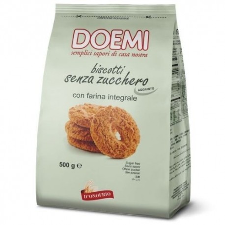 DOEMI BISCOTTI SENZA ZUCCHERO AGGIUNTO CON FARINA INTEGRALE 500 G
