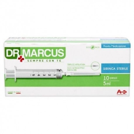 Dr Marcus Pronta Medicazione 10 siringhe sterili senza lattice 5 ml
