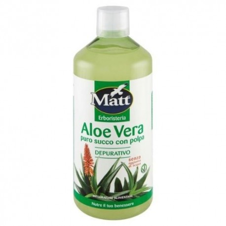 Aloe Vera Puro Succo con Polpa Matt Erboristeria 1000 ml
