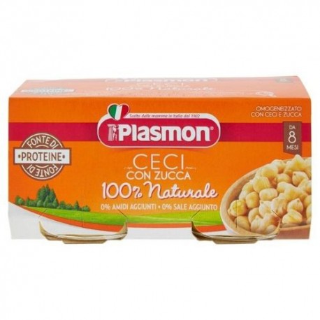 Plasmon Omogeneizzato con Ceci e Zucca 2 x 80 g