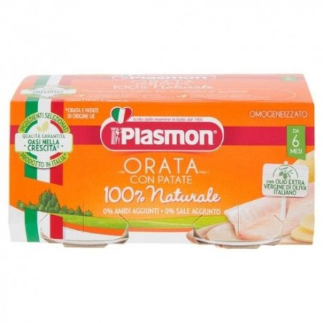 Plasmon Omogeneizzato Orata con Patate 2 x 80 g