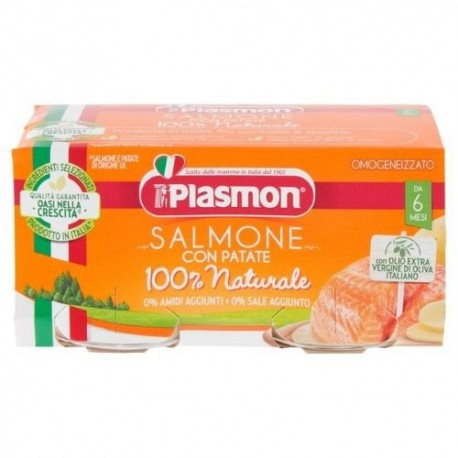 Plasmon Omogeneizzato Salmone con Patate 2 x 80 g