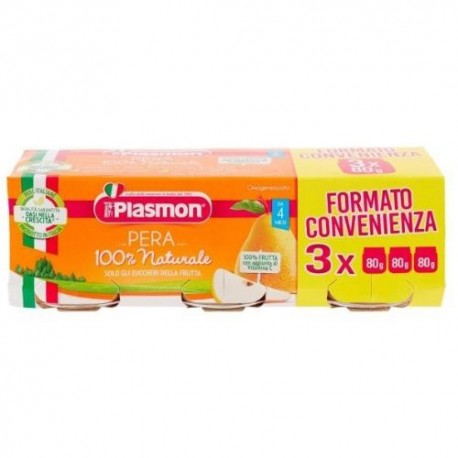 Plasmon Pera Omogenizzata 3 X 80 gr