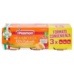 Plasmon Mela Albicocca Omogenizzato 3 X 80 gr