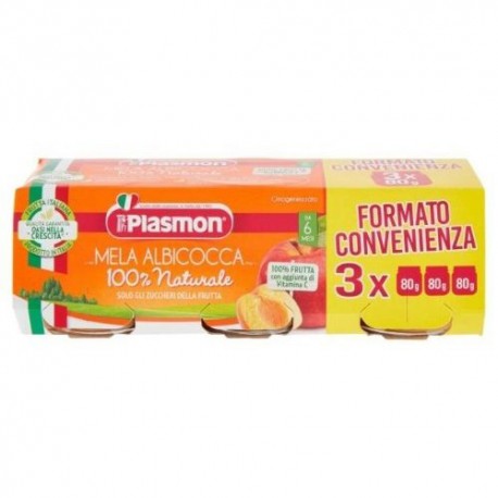 Plasmon Mela Albicocca Omogenizzato 3 X 80 gr