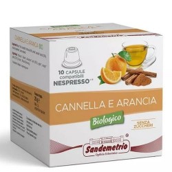 10 Capsule Cannella e Arancia Sandemetrio compatibili Nespresso