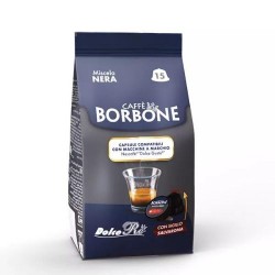 15 Capsule Miscela Nera Caffè Borbone compatibili