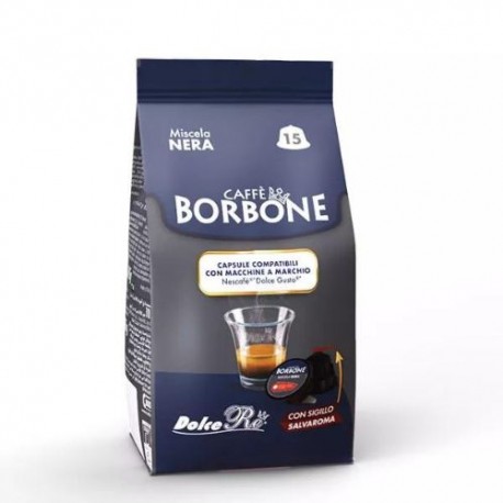 15 Capsule Miscela Nera Caffè Borbone compatibili