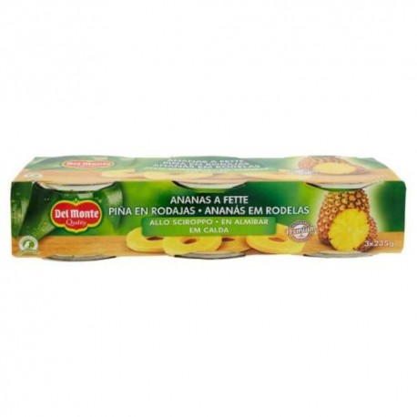 Ananas A Fette Allo Sciroppo Del Monte 3 X 235 gr