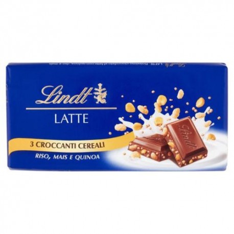 Tavoletta Cioccolato  Al Latte Tre Cereali Lindt Gamme Bleue  100 gr