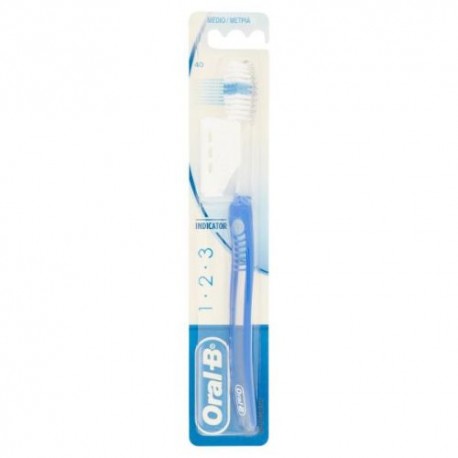 Spazzolino Manuale 1·2·3 Indicator  40 Medio Oral-B