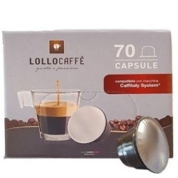 70 Capsule Lollo Miscela Nera compatibili Caffitaly