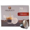 70 Capsule Miscela Decaffeinato Lollo Caffè compatibili Caffitaly