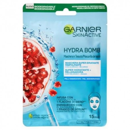 Skinactive Hydra Bomb Maschera Viso In Tessuto Garnier