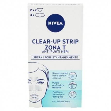 Clear-Up Strip Zona T Anti Punti Neri Nivea 6 Pz